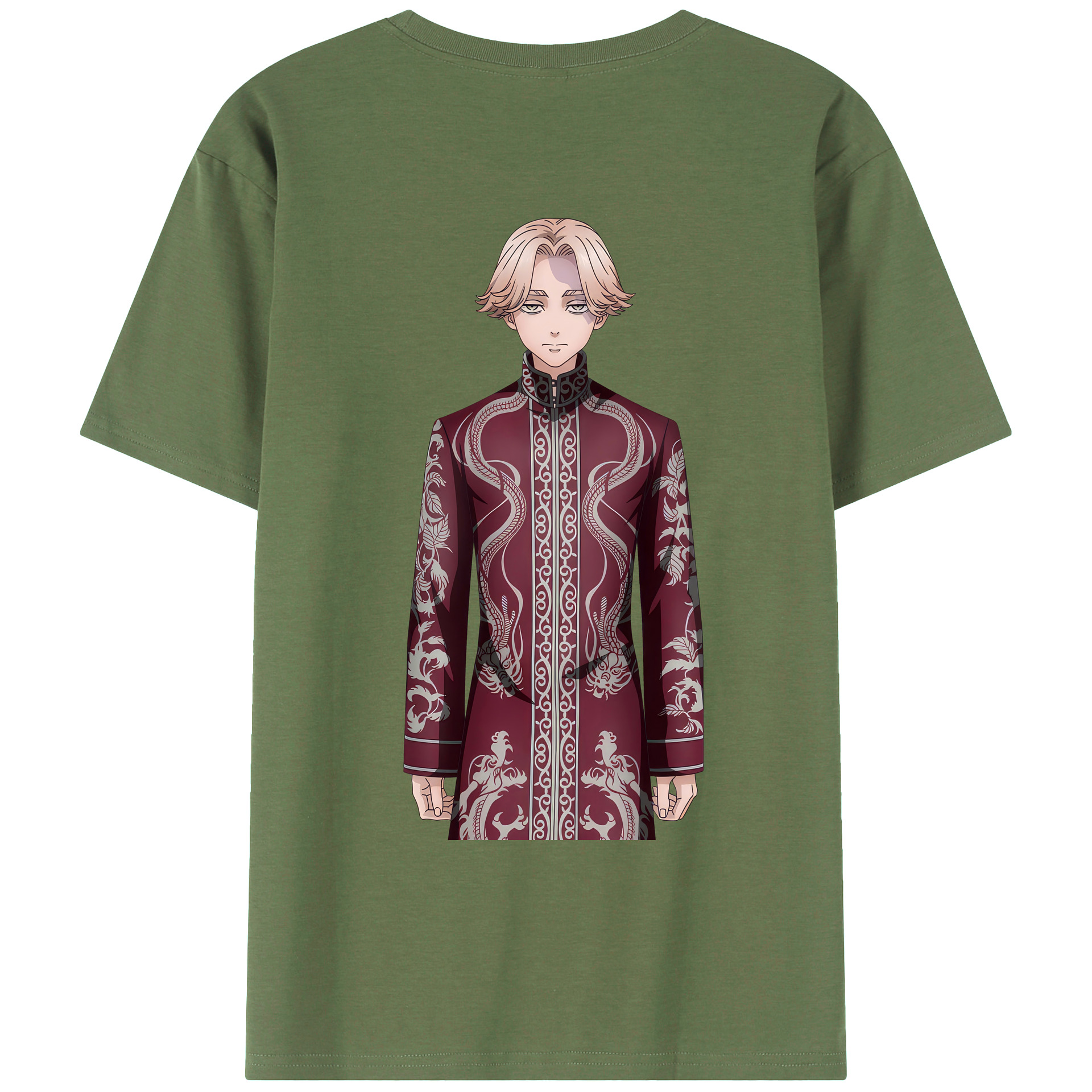 （画像用） 東京リベンジャーズ Tokyo Revengers 綿100％ メンズ半袖Tシャツ（バックプリント） 通気性